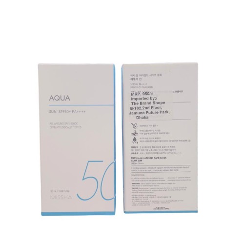 Aqua Missha Suncream SPF50+