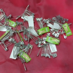 Mini White Safety Pin